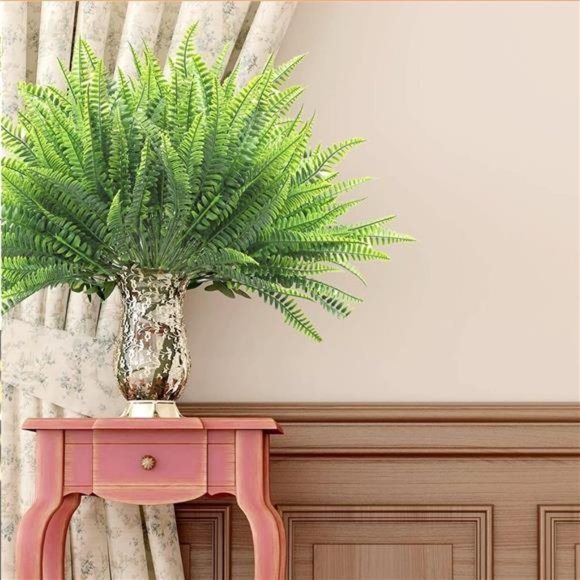 8 Bundles Fake Plants Artificial Flowers for Outdoors Summer Decor UV Resistant - Picture 5 of 7